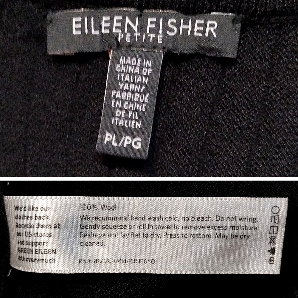 Eileen Fisher Italian Wool Ribbed Scoop Neck Dress - Picture 7 of 10
